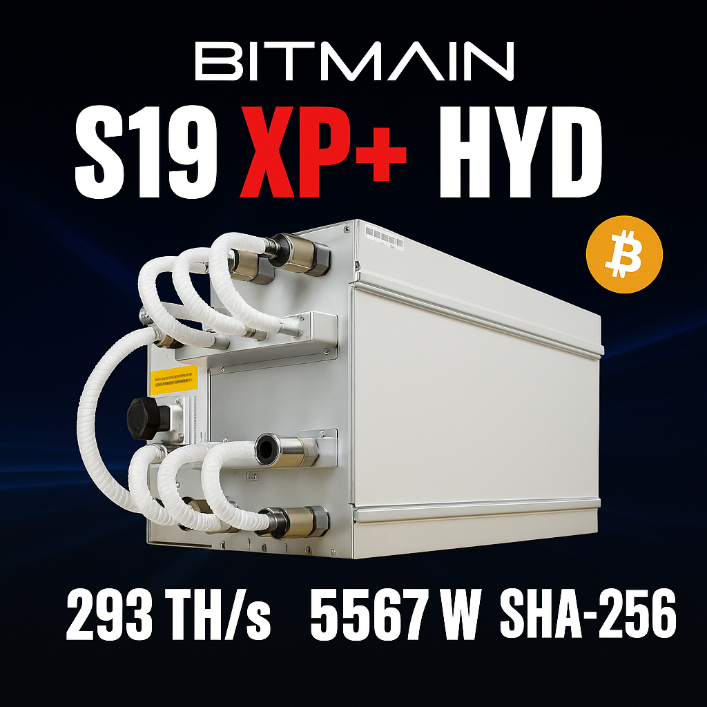 Bitmain Antminer S19 XP+ Hydro BTC Miner mit 293 TH/s