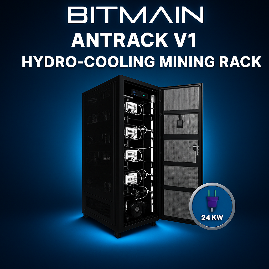 Bitmain Antrack V1 Hydro-Cooling Mining Rack mit 24 kW