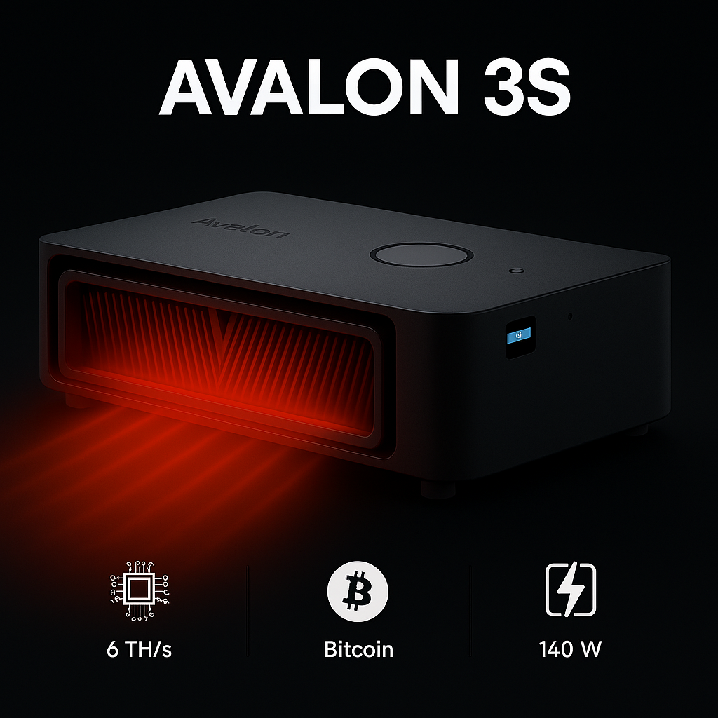 Avalon Nano 3S BTC Miner mit 6 TH/s