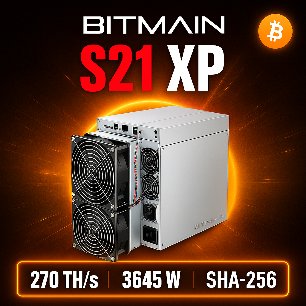Bitmain Antminer S21 XP Miner BTC Miner mit 270 TH/s