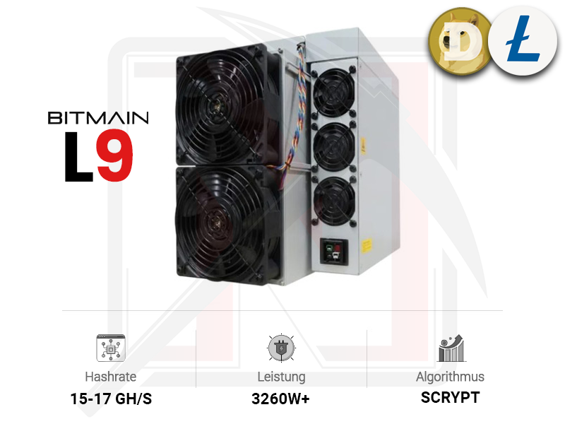 Bitmain L9 LTC Miner (15-17Gh/s)
