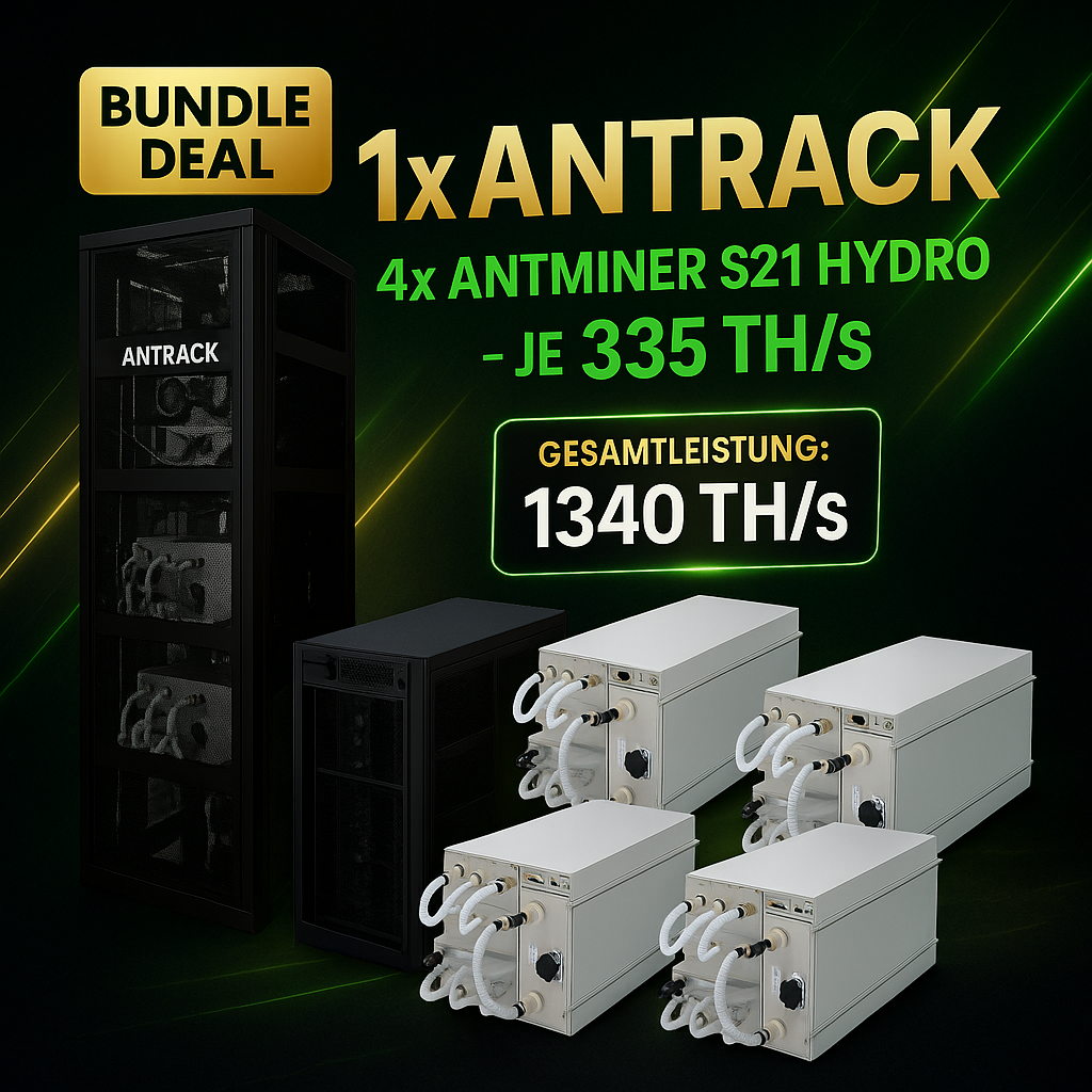 Hydro Mining Bundle Deal 1x Antrack + 4x Hydro BTC Miner