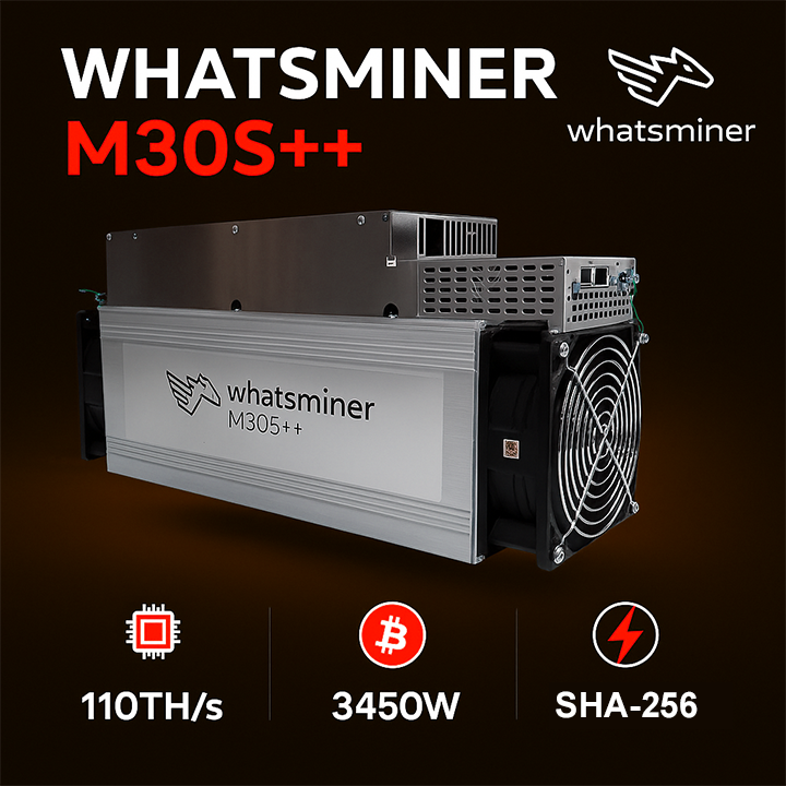 MicroBT Whatsminer M30S++ BTC Miner mit 110 TH/s